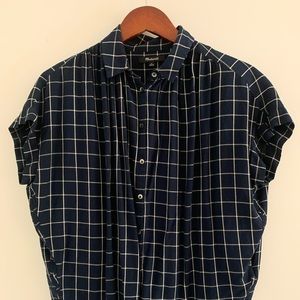 Madewell Boxy Windowpane Button Down
